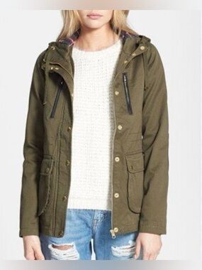 Topshop Duke Hooded Anorak Jacket sz 6
